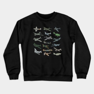 Various German WW2 Airplanes Crewneck Sweatshirt